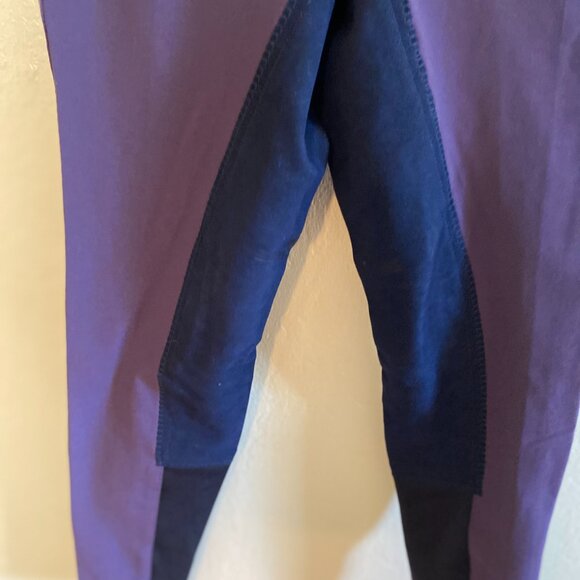 ROMFH Equestrian Apparel Full Seat Breeches Women’s Size 28R — Purple/Navy - Picture 4 of 11